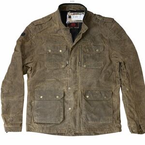 Royal Enfield Panzer Waxed Motorcycle Jacket, Color- Ranger (Brown), Size- XL